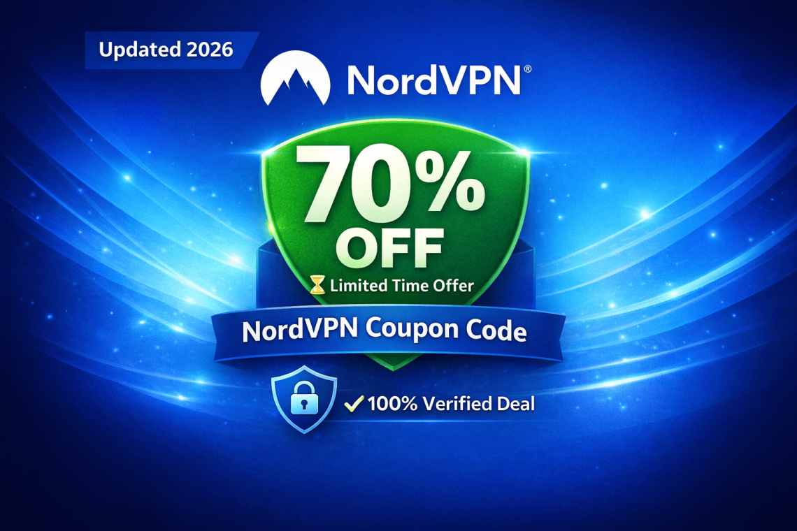 nordvpn coupon code 2026 74 percent off verified deal