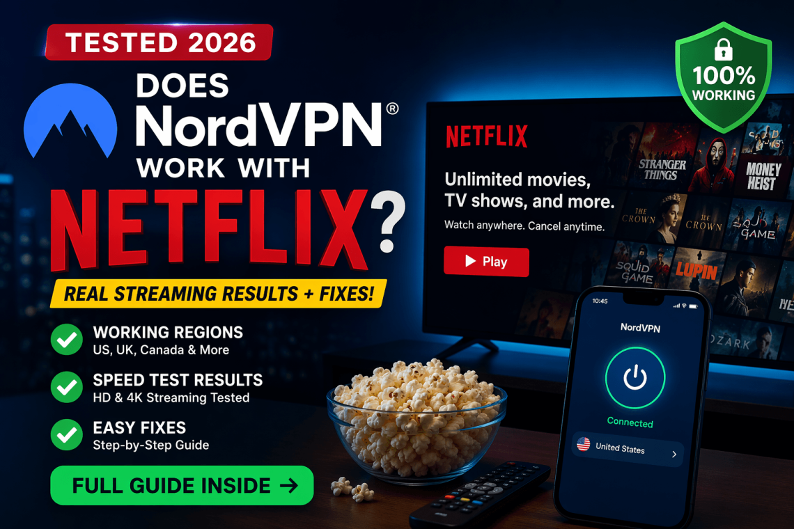 does nordvpn work with netflix 2026 tested streaming results